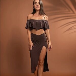 THE ROYAL CODES - APHRODITE TOP - CACAO - SZ SMALL